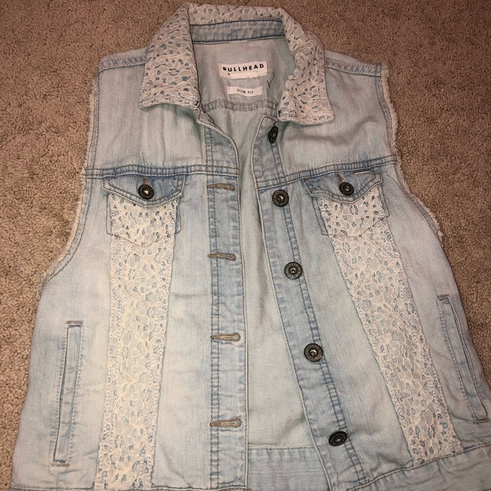 Pacsun jean vest